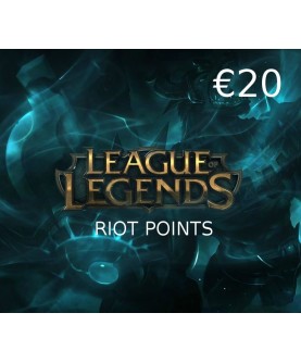 League of Legends 20 EUR Prepaid RP Card Key GERMANY